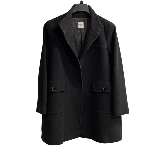 Cinzia Rocca Jackets & Blazers - Cinzia Rocca Coat Women 10 Icons Black Wool Alpaca Jacket Classic Capsule Office